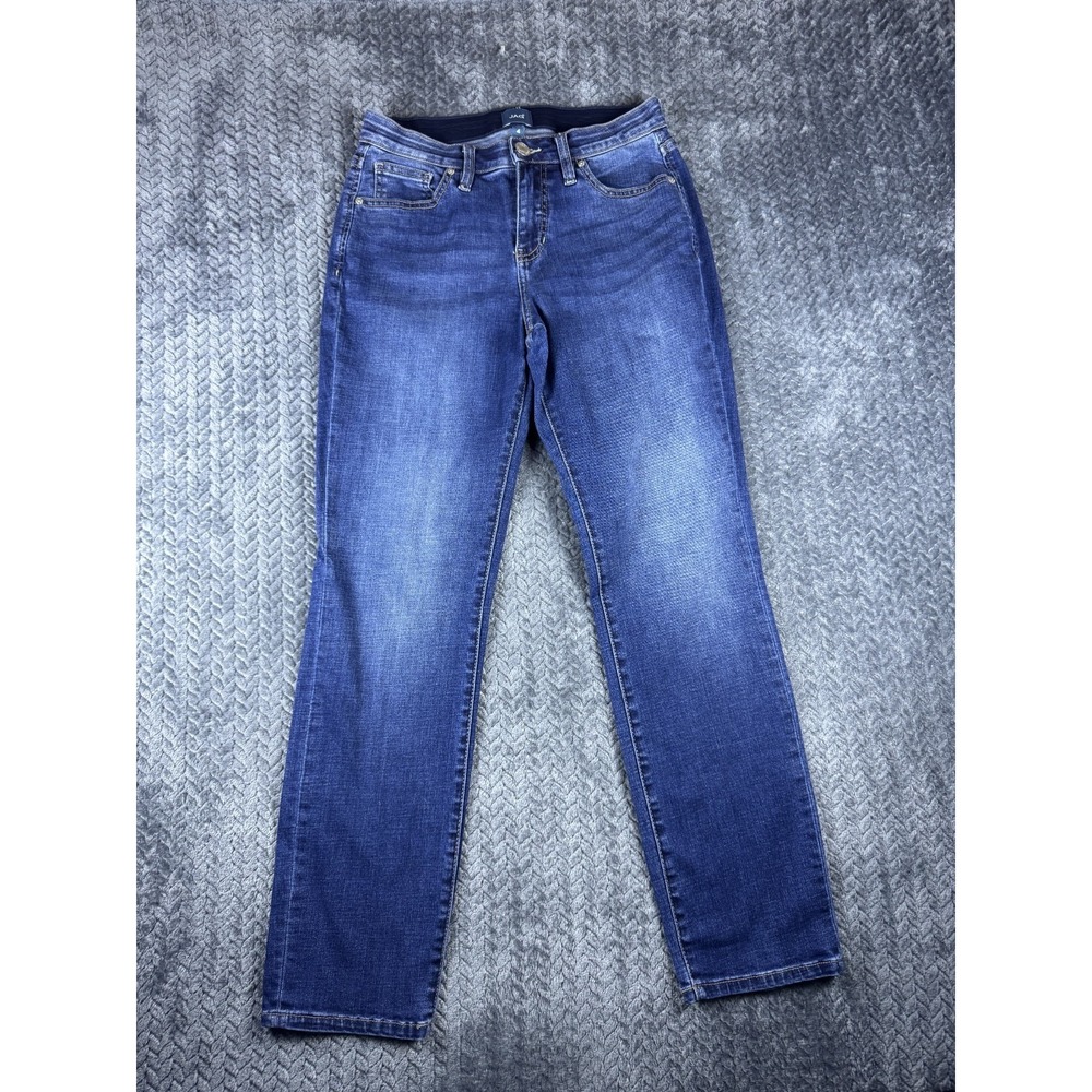 JAG Carter Girlfriend Jeans Womens 4 Blue Denim Western Mid Rise Flex Waistband